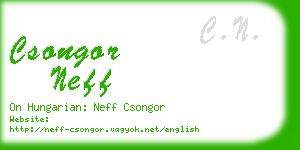 csongor neff business card